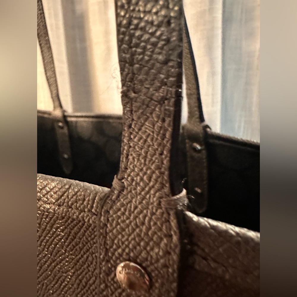 Coach Reversible Black Signature Tote - Picture 13 of 17